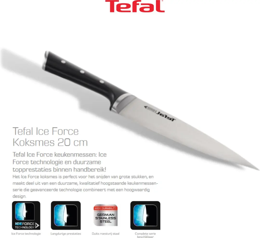 Tefal Ice Force Pro 158B Koksmes 20cm