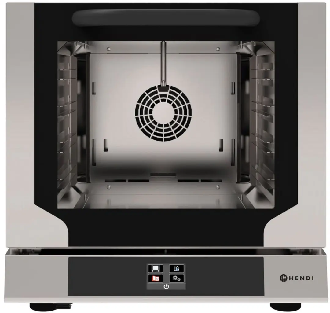 Hendi Compact Touch Stoomoven 50L - 4 Trays 429x345mm - Zilver