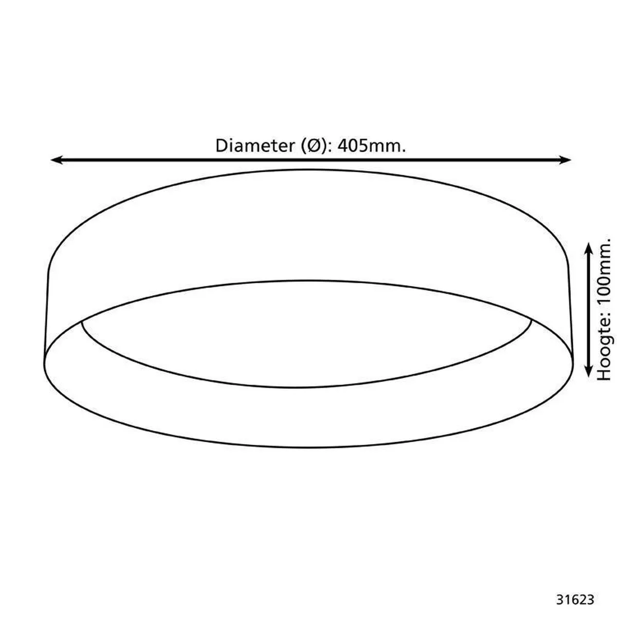 Eglo Maserlo LED Plafondlamp Ø405mm - Wit - afbeelding 4 van 5