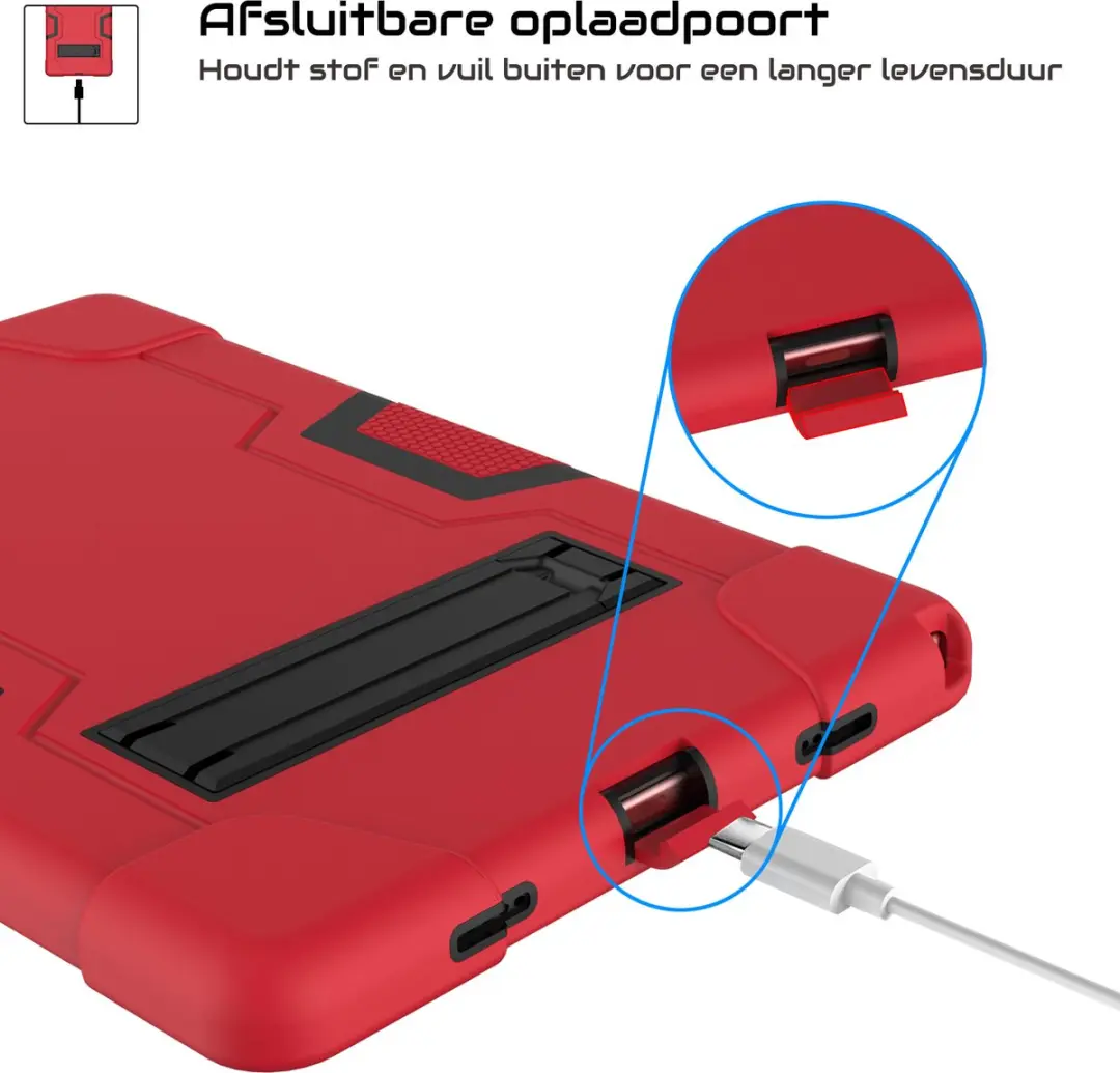 Fonu.nl Samsung Galaxy Tab A8 10.5 Hoes - Rood