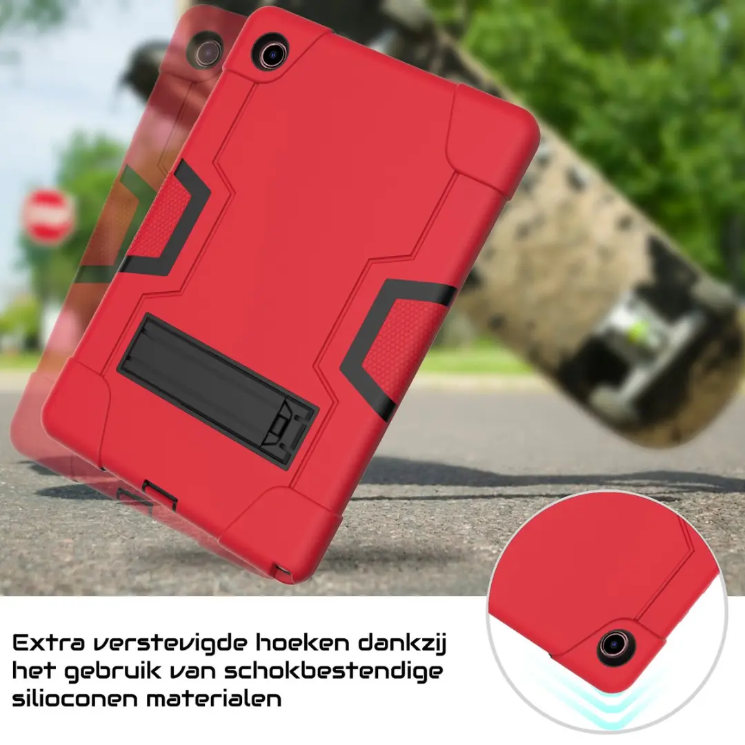 Fonu.nl Samsung Galaxy Tab A8 10.5 Hoes - Rood - afbeelding 6 van 6