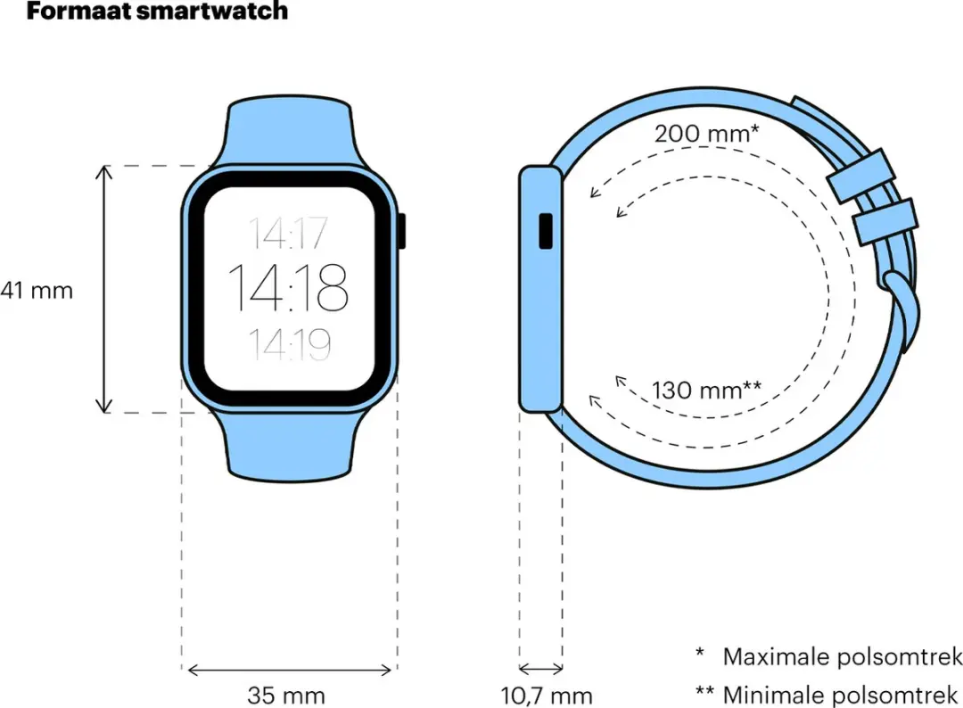 Apple Watch Series 8 41mm - Zilver