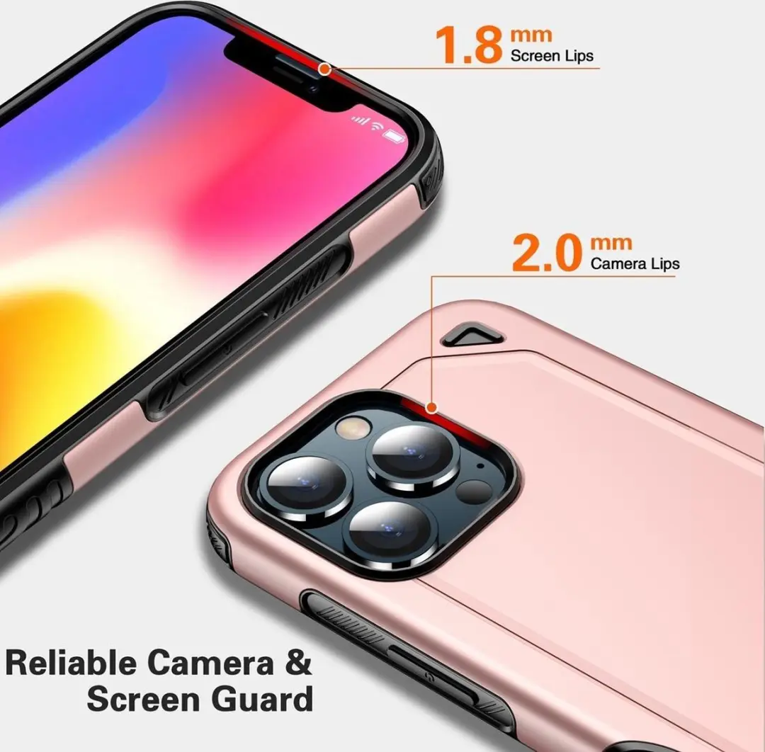 Fonu Hybrid Armor Backcase iPhone 13 Pro - Roségoud