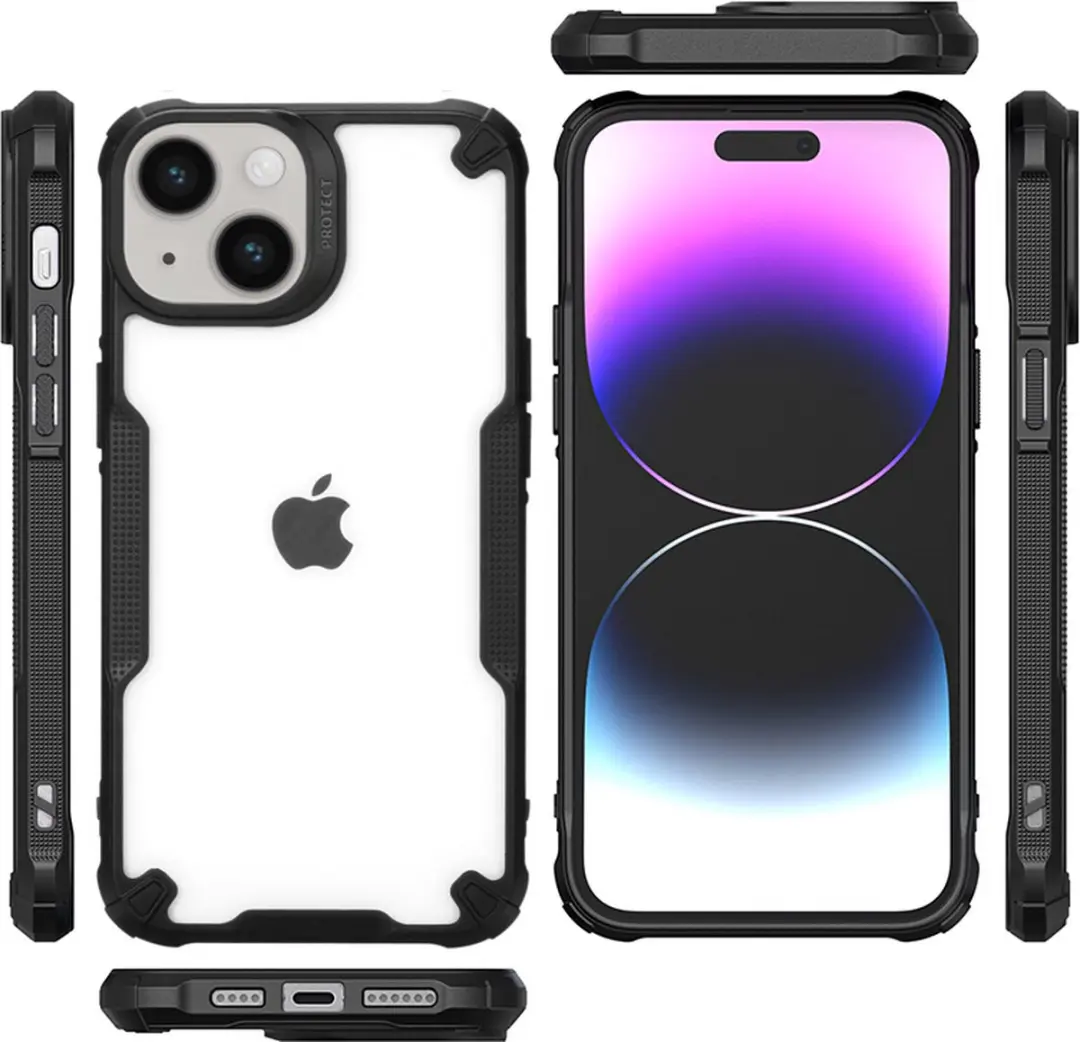 Fonu Hybrid X iPhone 15 Plus Hoesje - Transparant - afbeelding 6 van 6