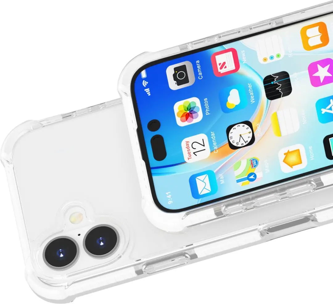 Fonu iPhone 16 Plus Hoesje - Transparant - Magnetisch