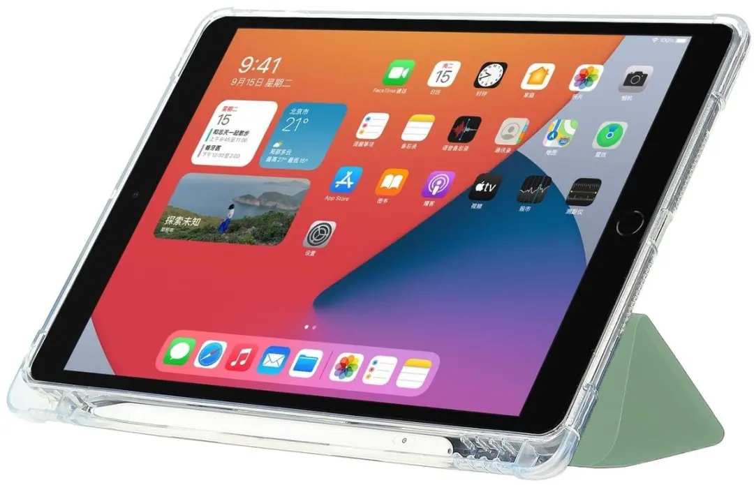 Fonu.nl iPad 7/8/9 Folio Hoes 10.2" - Lichtgroen - 7774