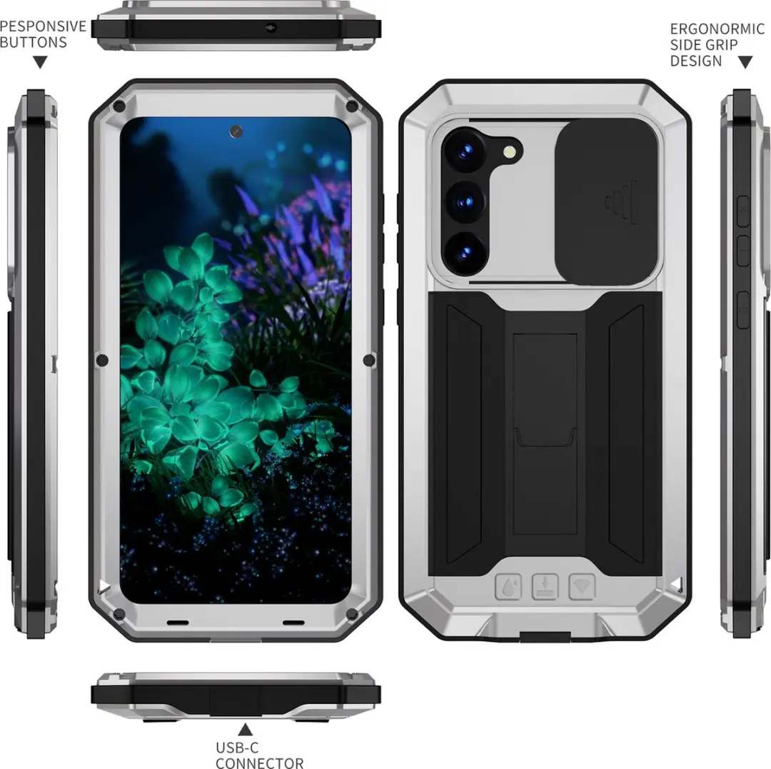 Fonu Stofdicht Hoes Samsung Galaxy S23+ - Zilver
