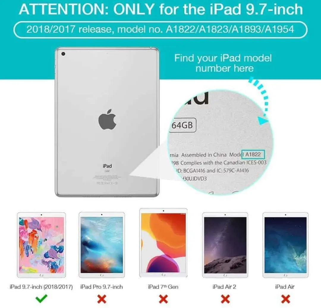 Fonu.nl iPad 6/5 Hoes 4403 - 9.7" - 360° Draaibaar - Roze