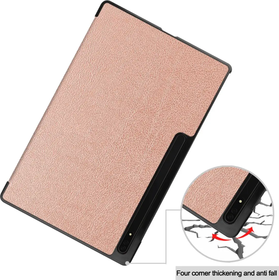Fonu Smart Folio Hoes Samsung Tab S8/S9 Ultra - Roségoud
