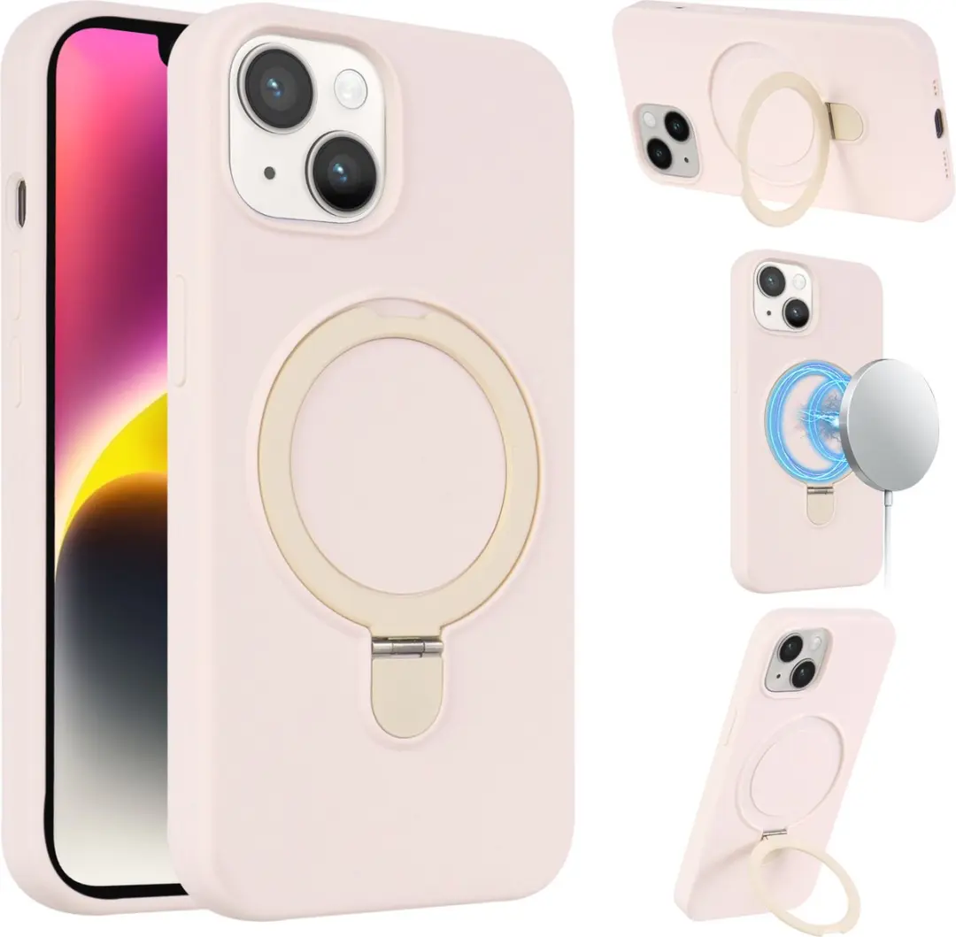 Fonu.nl iPhone 15 Hoesje Magnetisch Roze