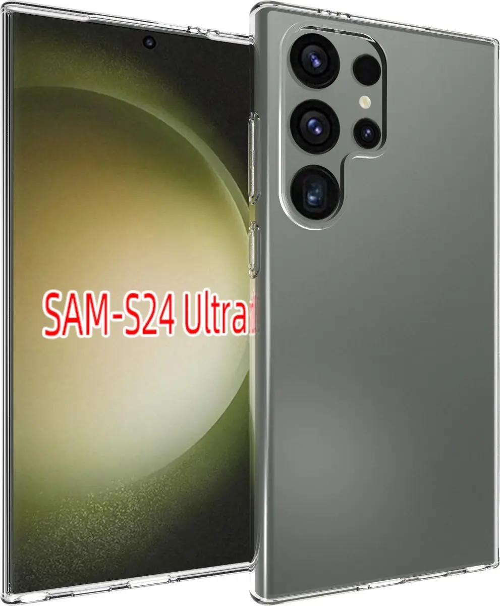Fonu Transparant Siliconen Hoesje S24 Ultra