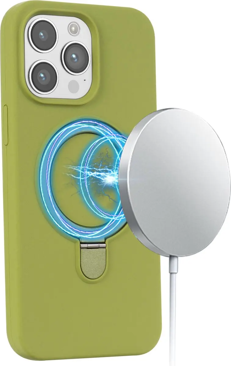 Fonu.nl iPhone 14 Pro Hoesje Magnetisch Groen - 11425