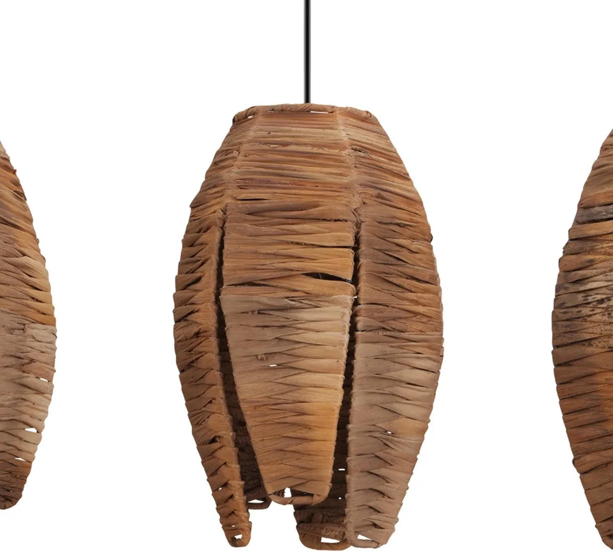 Eglo Mongu 1 Hanglamp E27 - 79,5 cm - Zwart/Bruin