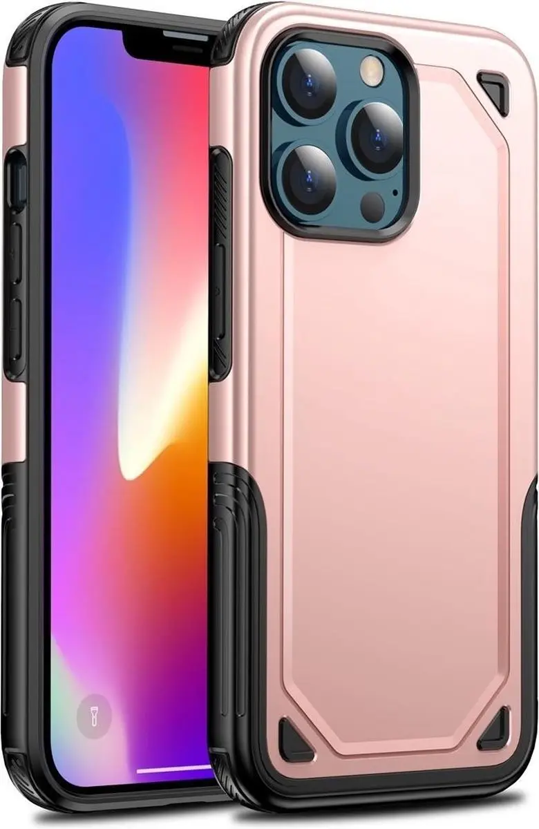 Fonu Hybrid Armor Backcase iPhone 13 Pro Max - Roségoud