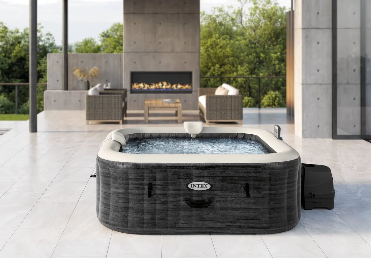 Intex PureSpa Greystone Deluxe 6 persoons - 239x239x71cm - 1098L