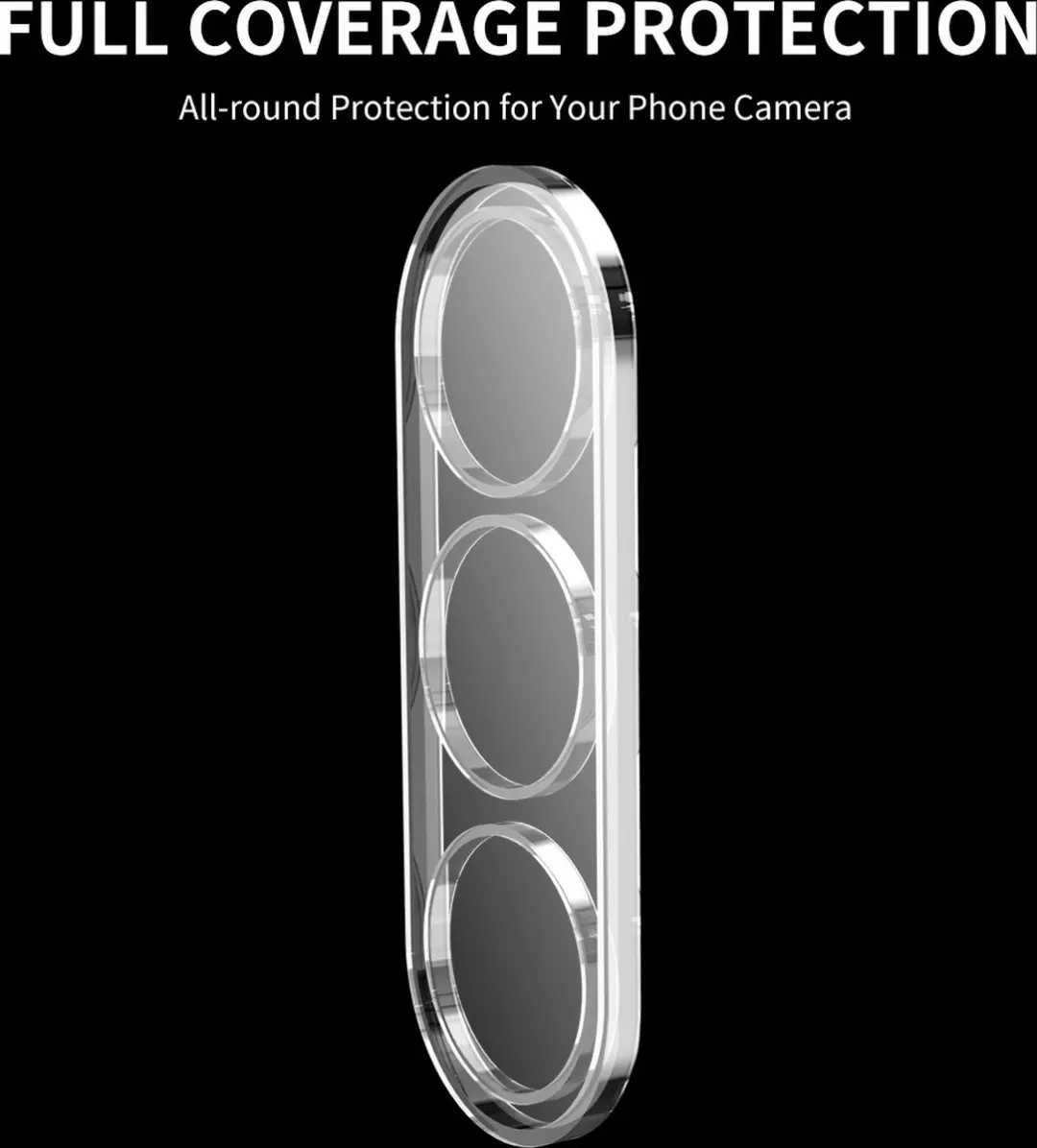 Fonu Camera Protector S23 Plus - Gehard Glas - Zwart