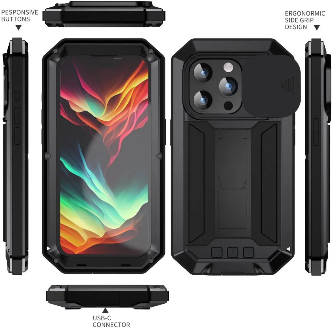 Fonu Stofdicht Hoes iPhone 15 Pro 10877 - Zwart