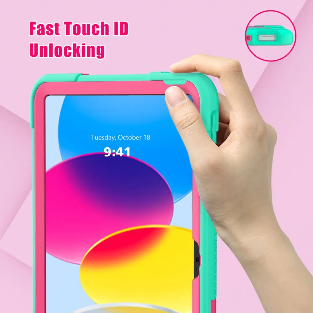 Fonu.nl iPad 10/11 Hoesje 10.9" - Shockproof Aqua - 10259