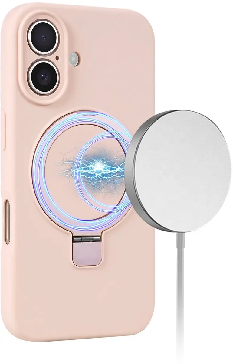 Fonu iPhone 16 Plus Hoesje - MagSafe Roze