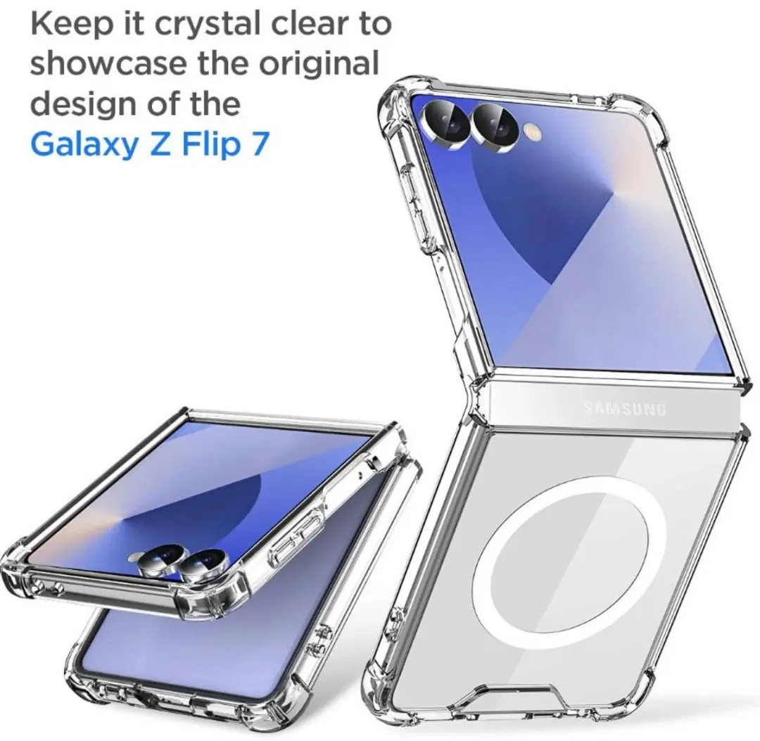 Fonu Samsung Galaxy Z Flip 7 Hoesje Transparant - Anti-shock