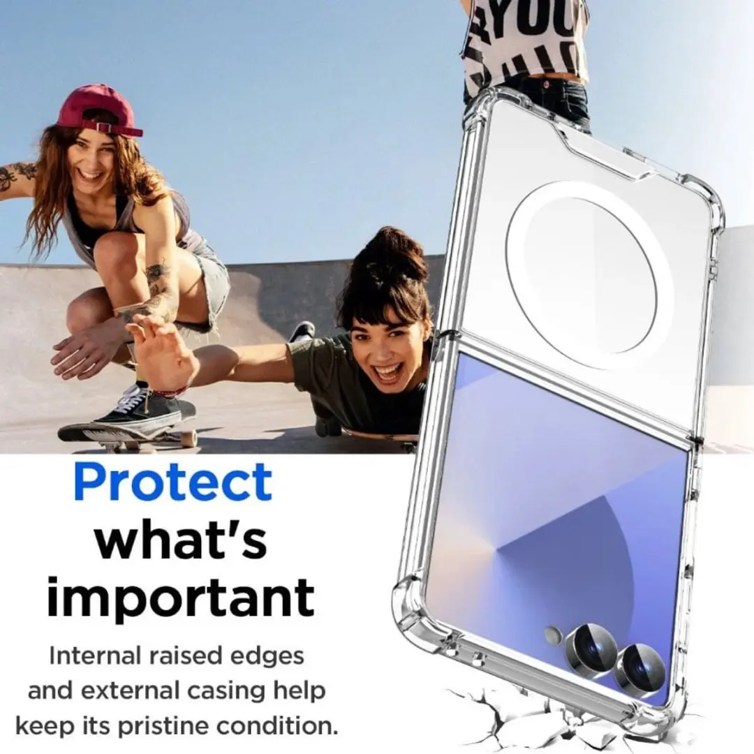 Fonu Samsung Galaxy Z Flip 7 Hoesje Transparant - Anti-shock - afbeelding 6 van 6