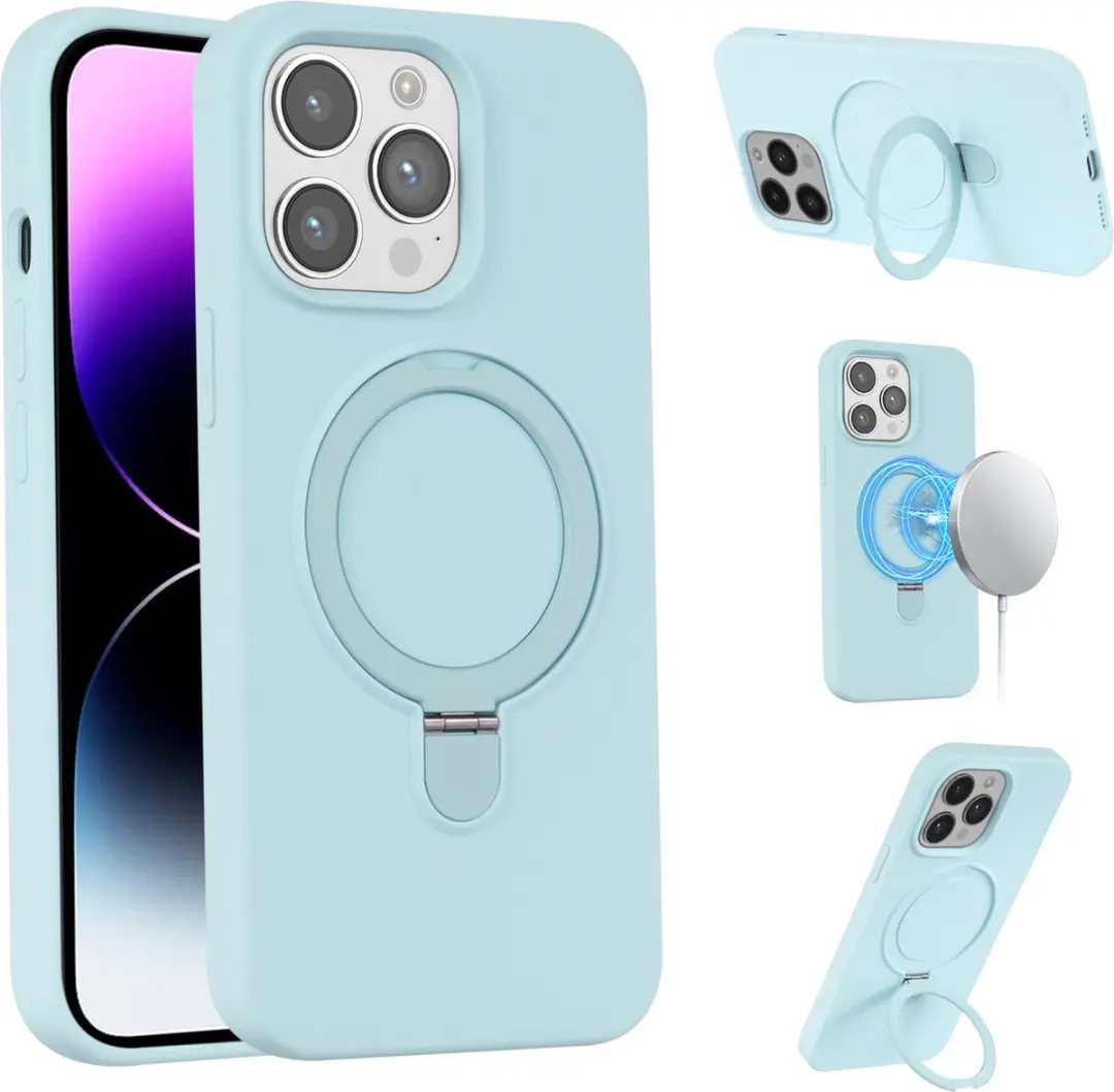Fonu.nl iPhone 15 Pro Hoesje Magnetisch Blauw