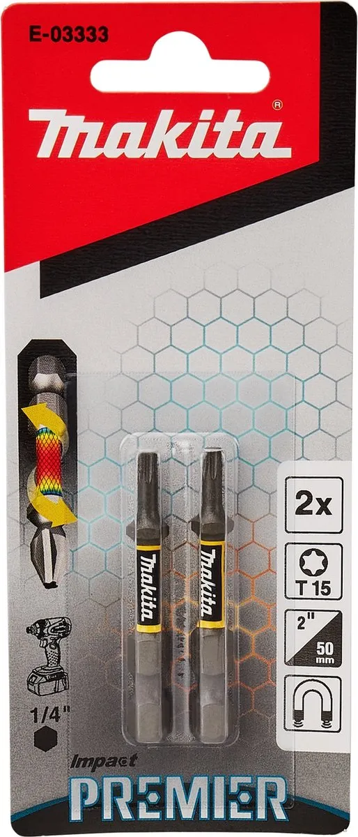 Makita Slagschroefbit T15x50mm XTT Impact Premier E-03333