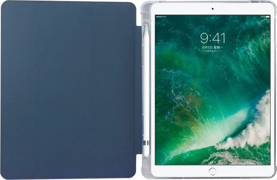 Fonu.nl iPad 7/8/9 Hoesje Blauw - Folio Case - 10.2" - Met Pencilhouder