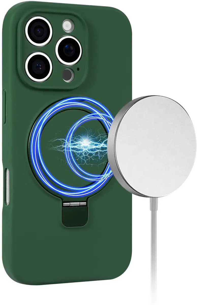 Fonu iPhone 16 Pro Max Hoesje - Groen - MagSafe