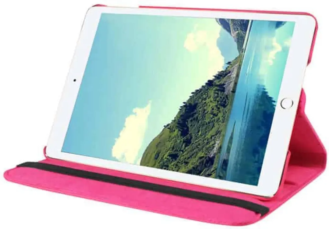Fonu.nl iPad 7/8/9 Hoes 10.2" - 360° Draaibaar - Roze