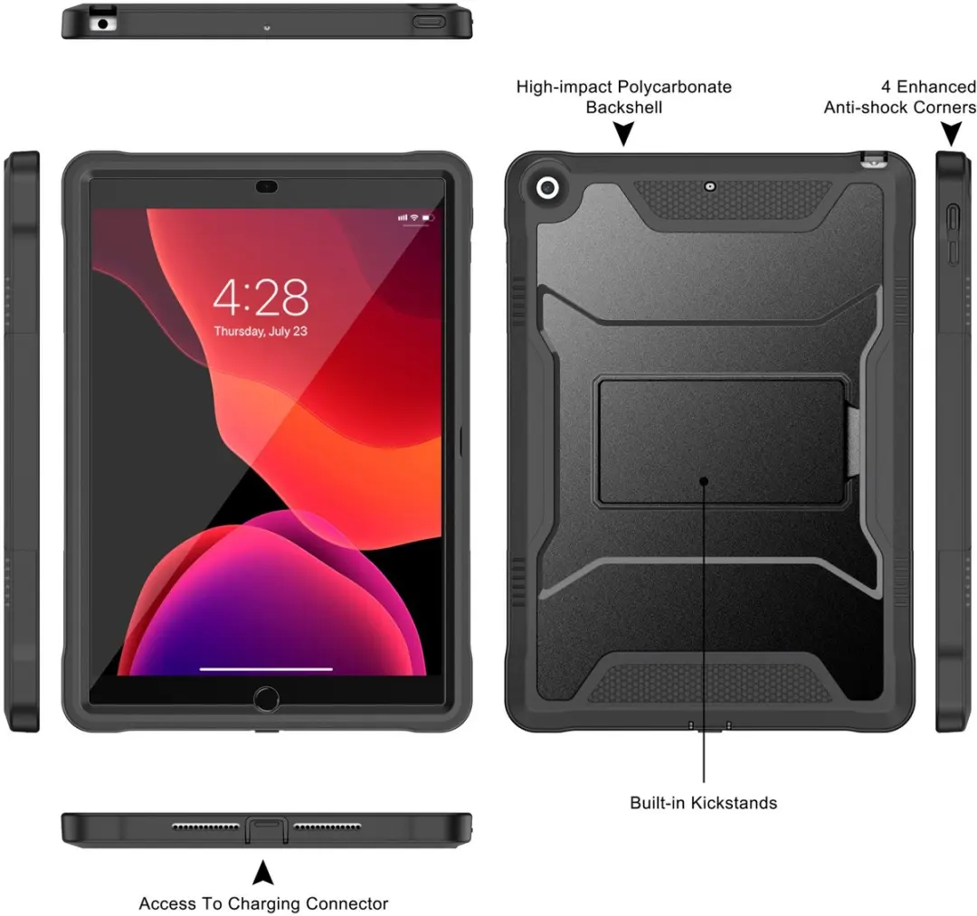 Fonu.nl iPad 7/8/9 Hoesje 10.2" - Zwart
