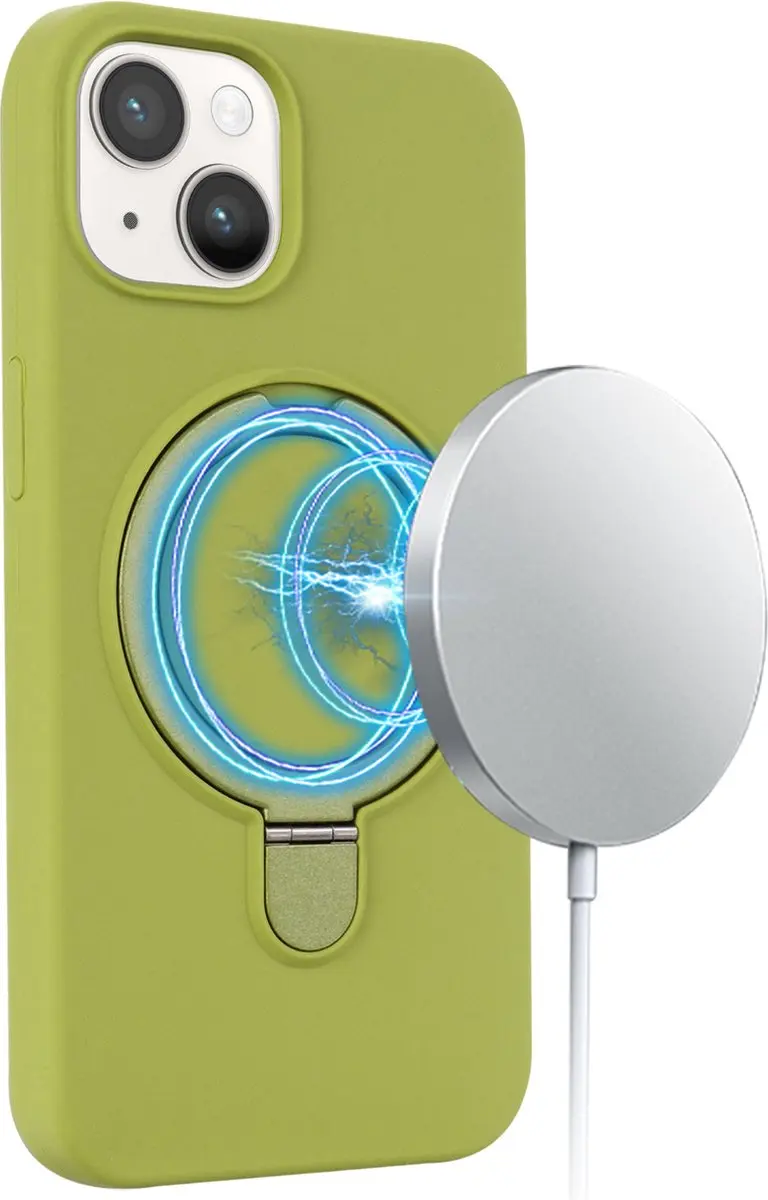 Fonu.nl iPhone 15 Plus Hoesje Magnetisch Groen - MPN 11443