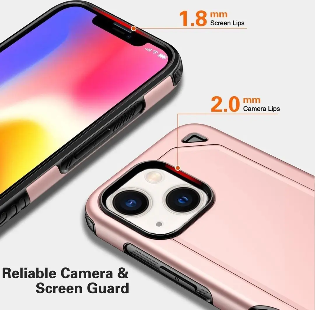 Fonu Hybrid Armor Backcase iPhone 13 - Roségoud
