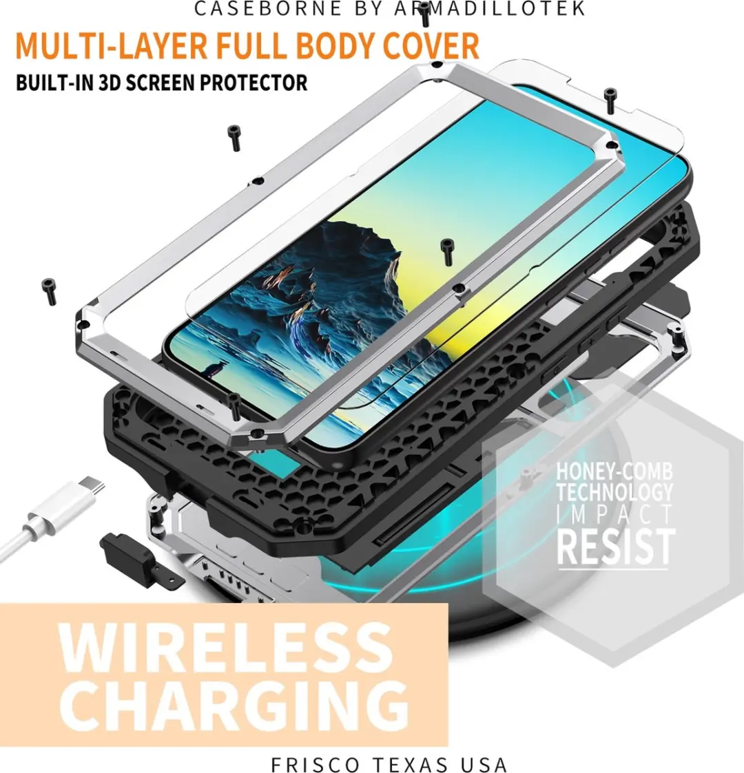 Fonu Stofdicht Hoes Samsung Galaxy S22 Plus - Zilver