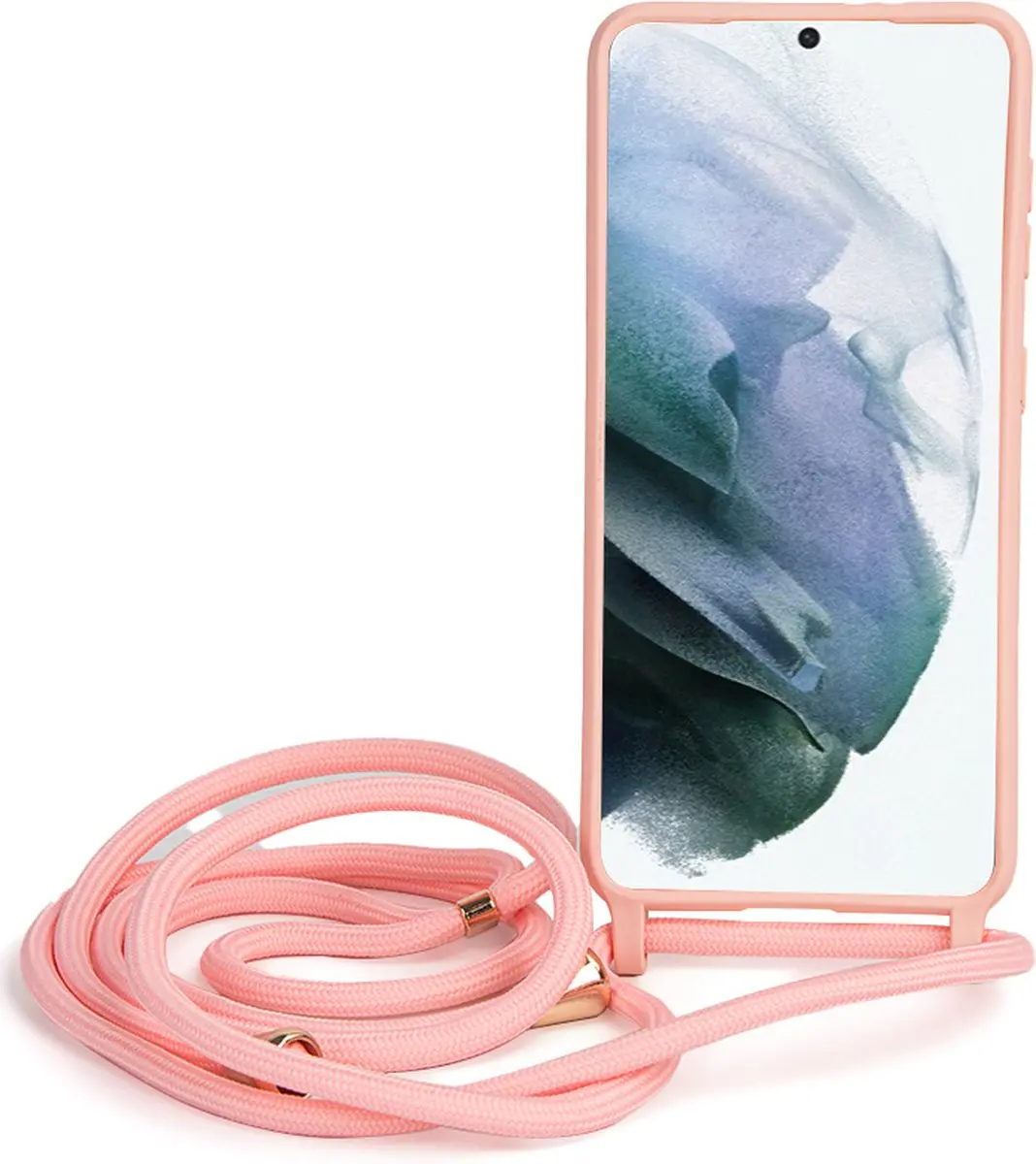 Fonu Siliconen Backcase Hoesje Samsung Galaxy S21 Plus - Roze