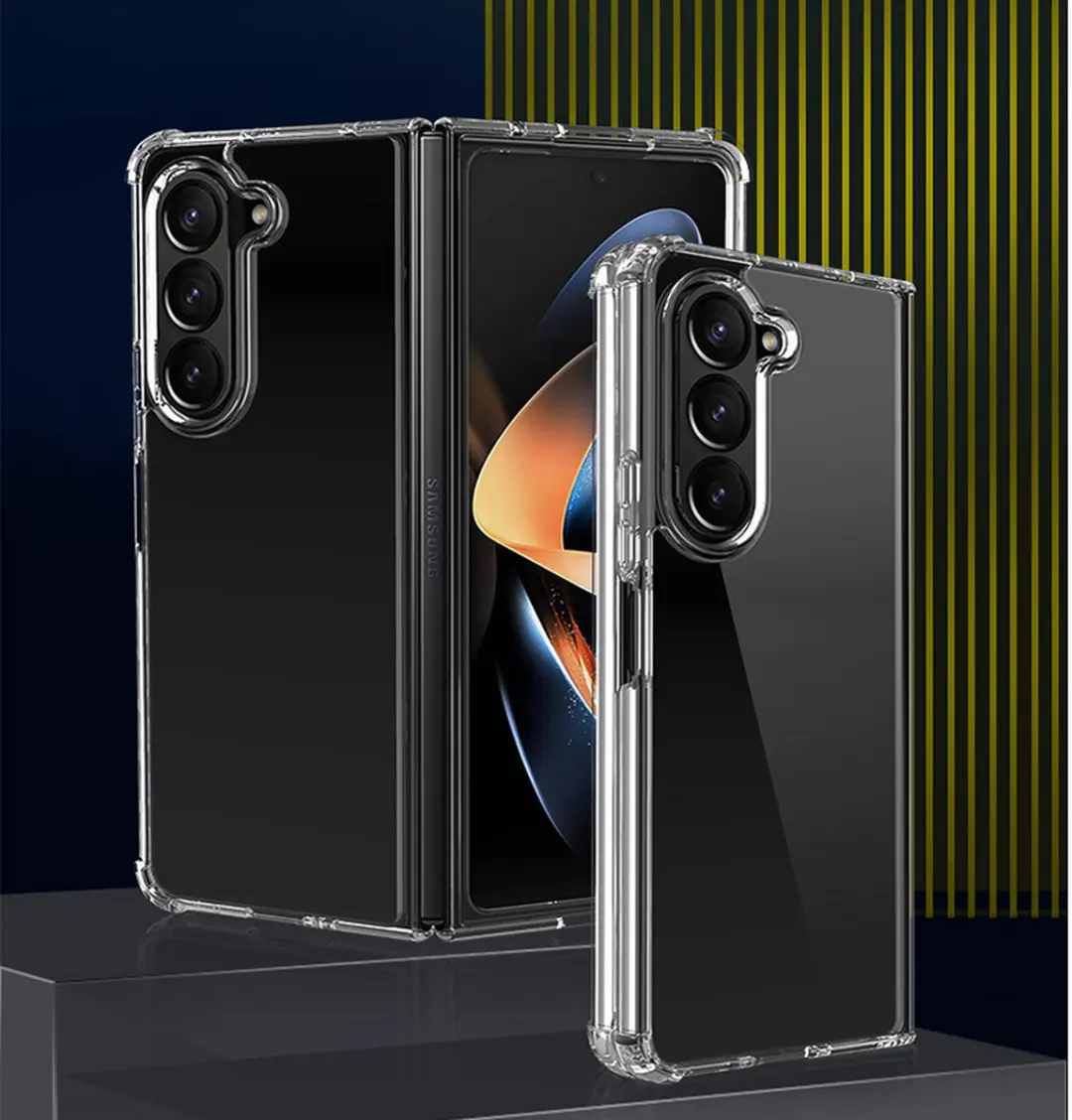 Fonu Stevig Hoesje Samsung Galaxy Z Fold 5 - Transparant
