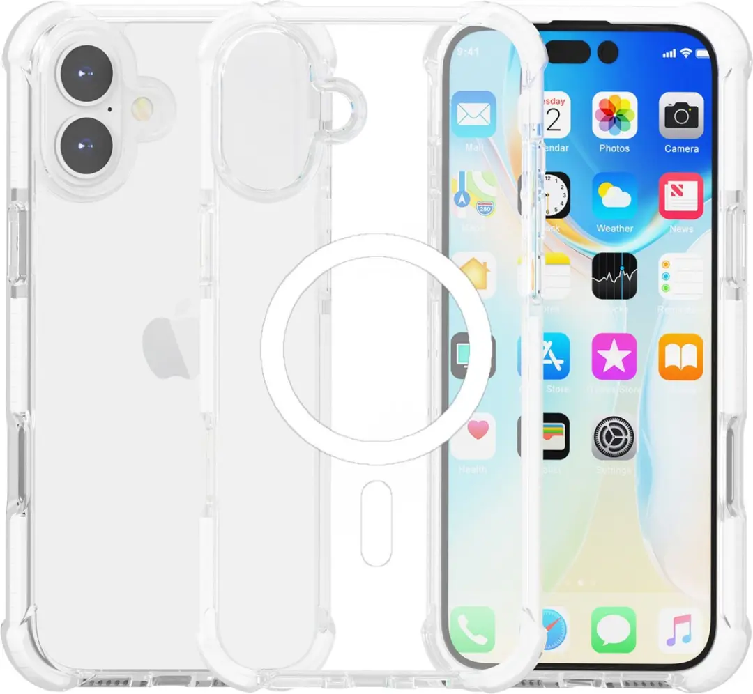 Fonu iPhone 16 Transparant Siliconen Hoesje