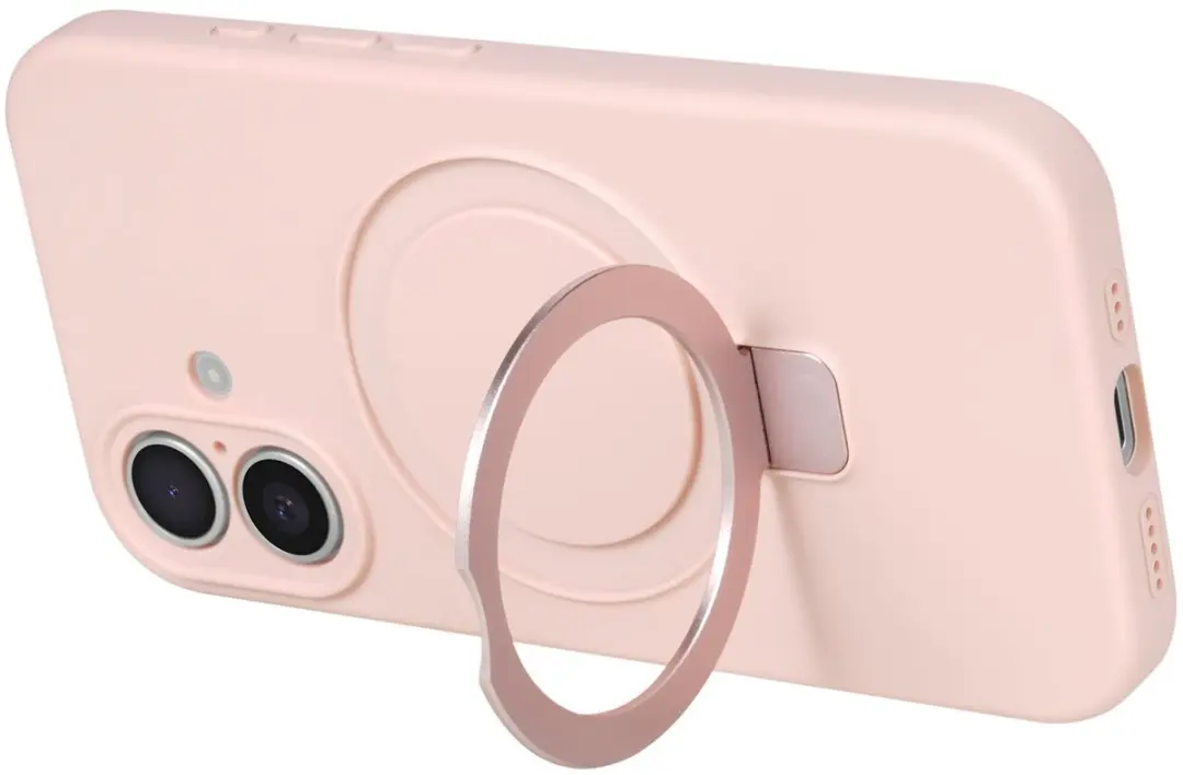 Fonu iPhone 16 Hoesje - Roze - MagSafe