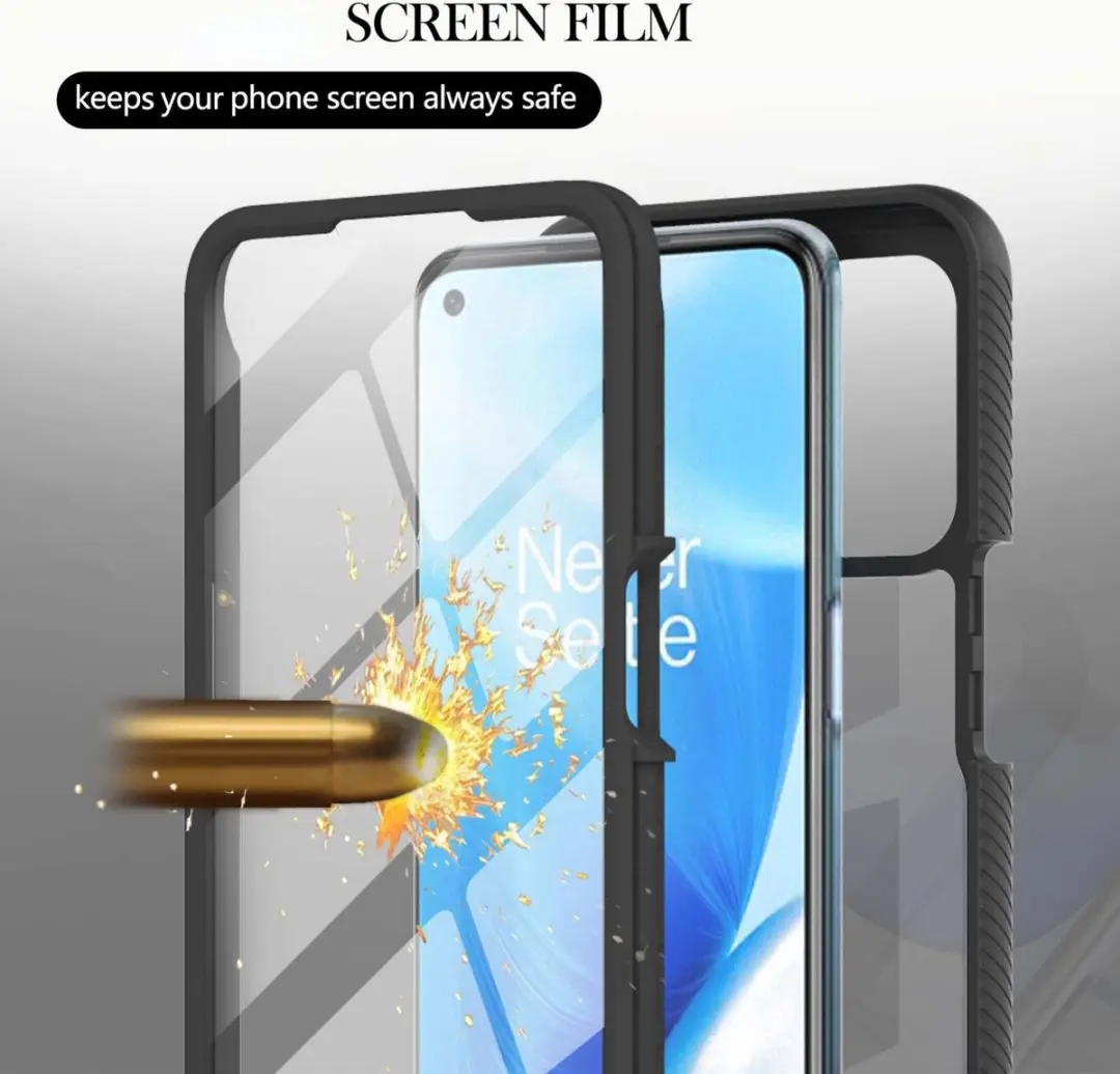 Fonu 360 Backcover Hoesje met Screenprotector Oppo A53/A53s - Zwart - afbeelding 6 van 6