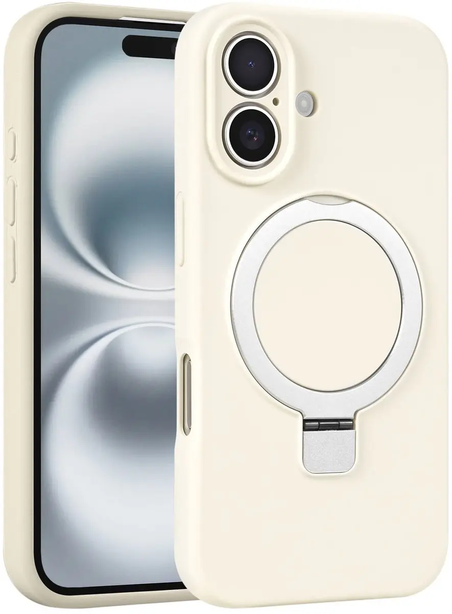 Fonu iPhone 16 Plus Hoesje - MagSafe Beige - afbeelding 6 van 6