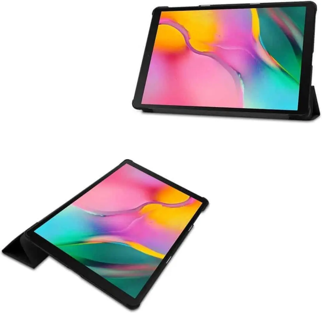 Fonu Smart Folio Hoes Samsung Galaxy Tab A 10.1 2019 - Zwart