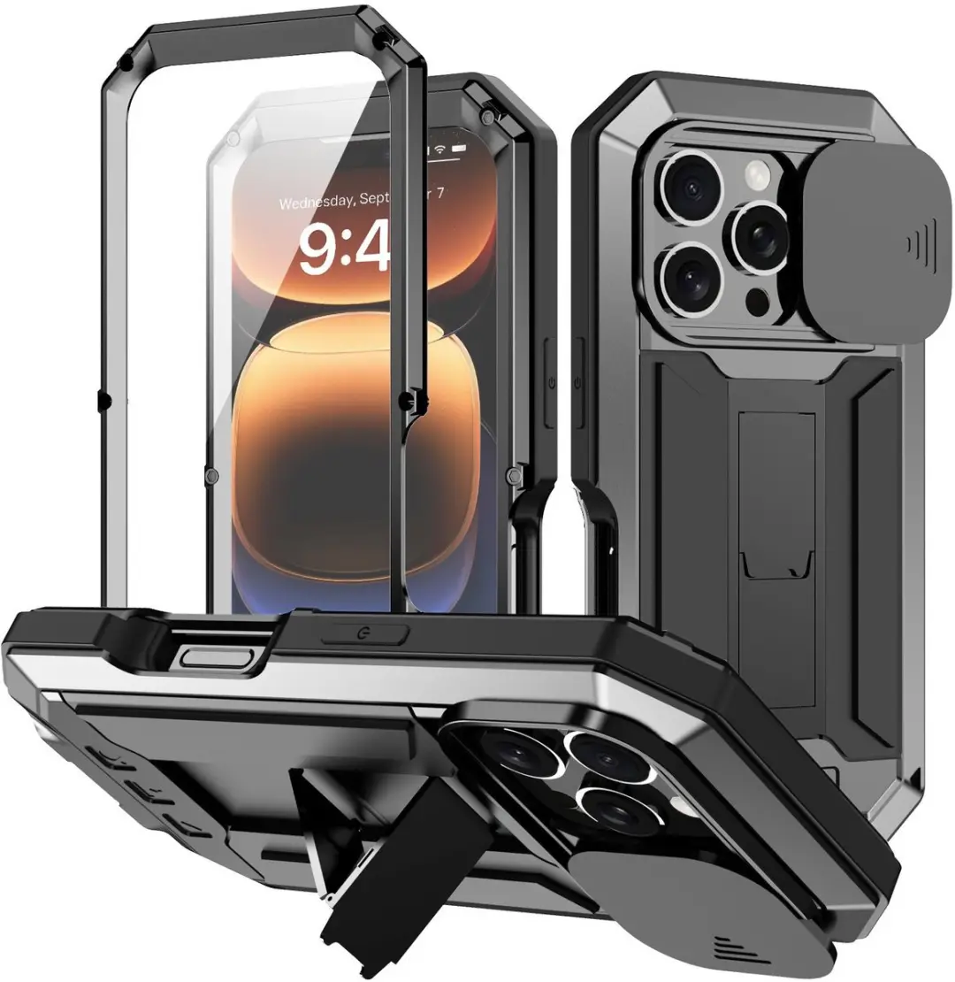 Fonu iPhone 16 Pro Stofdicht Metal Hoes