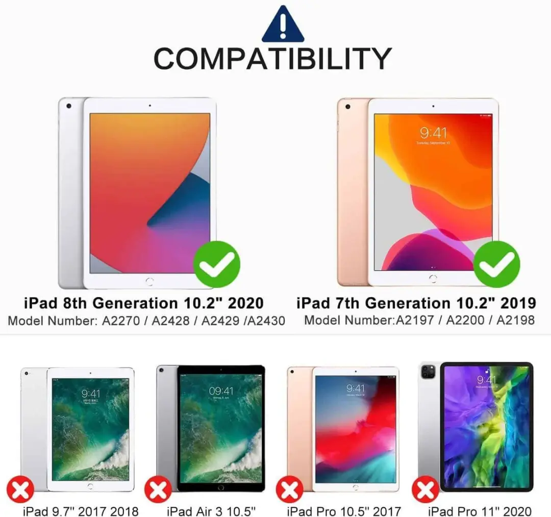 Fonu.nl iPad 7/8/9 Hoes 10.2" - Schokbestendig - Groen