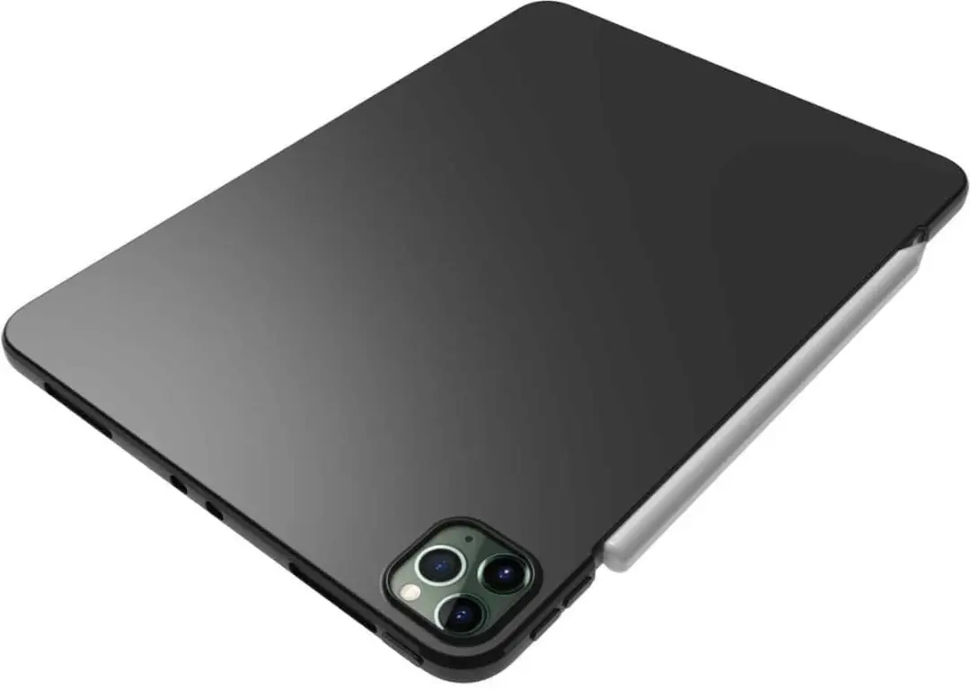Fonu Siliconen Backcase iPad Pro 11 inch - Matt Zwart - afbeelding 6 van 6