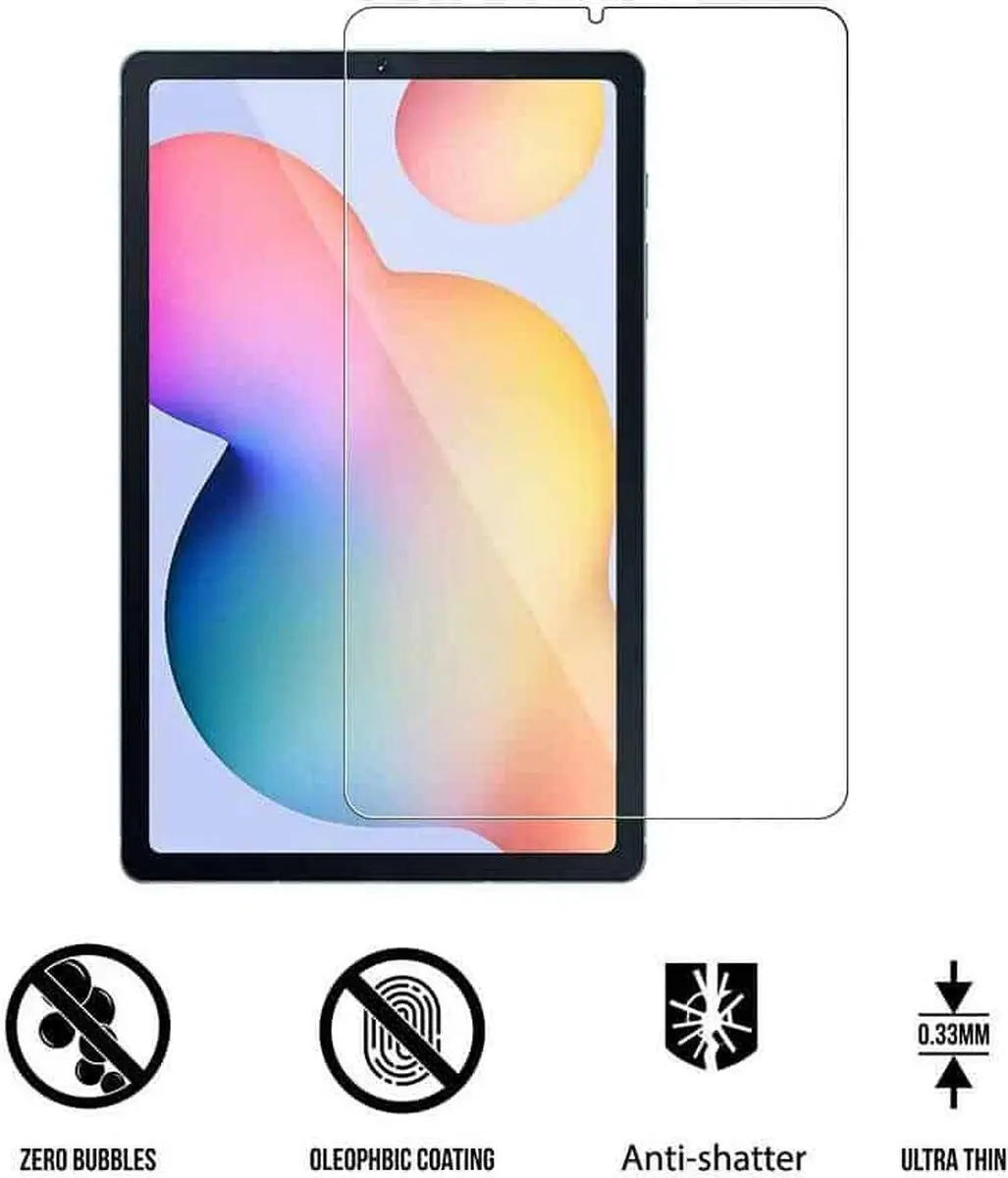 Fonu Glazen Screenprotector Samsung Tab S6 Lite - Tempered Glass - Transparant