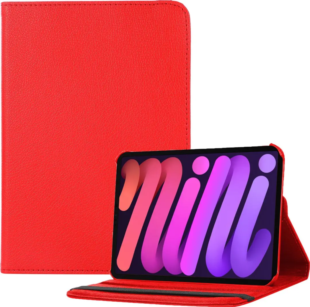 Fonu.nl iPad Mini 6/7 Hoesje 8.3 Inch - Rood - 360° Draaibaar