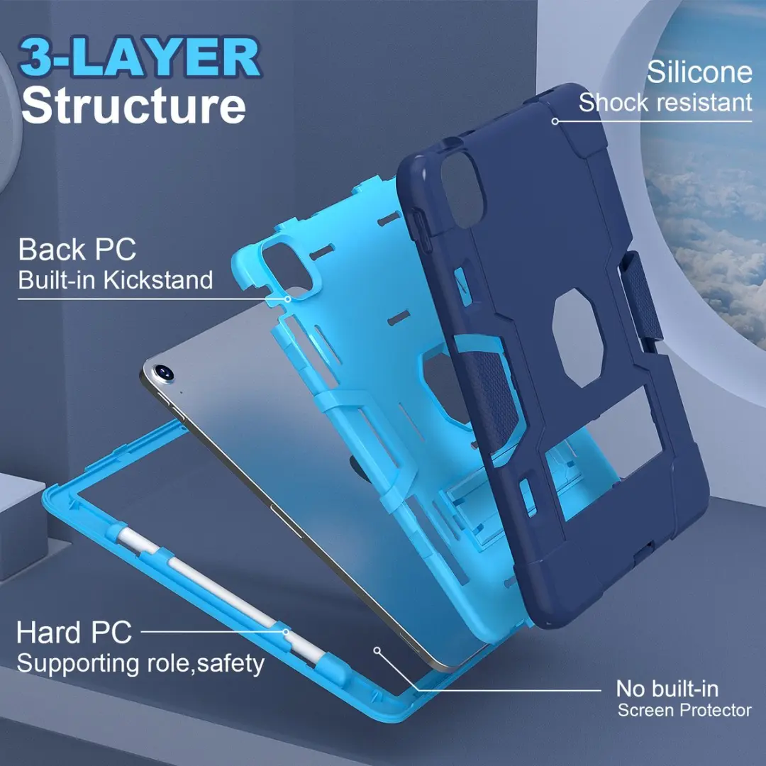 Fonu Hoesje iPad Air 11 inch - Blauw - 11799