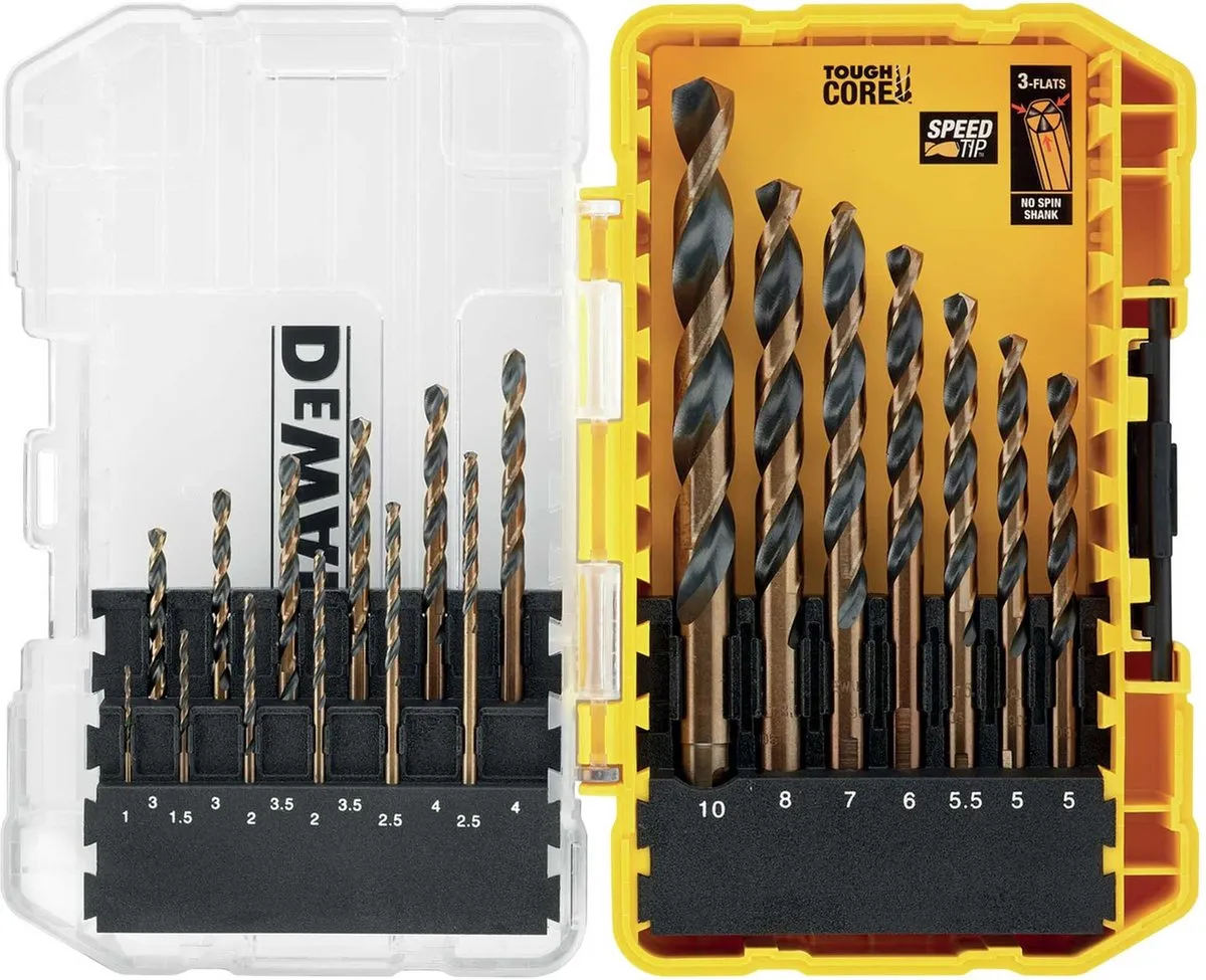 DeWalt DT70728QZ Metaalborenset 19-delig 1-10mm - TOUGH CASE