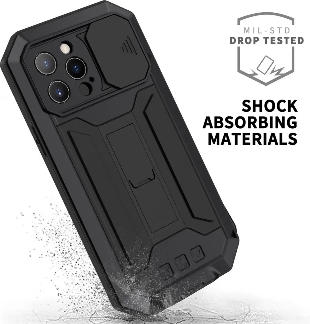 Fonu Stofdicht Hoes iPhone 13 Pro Max 10465 - Zwart