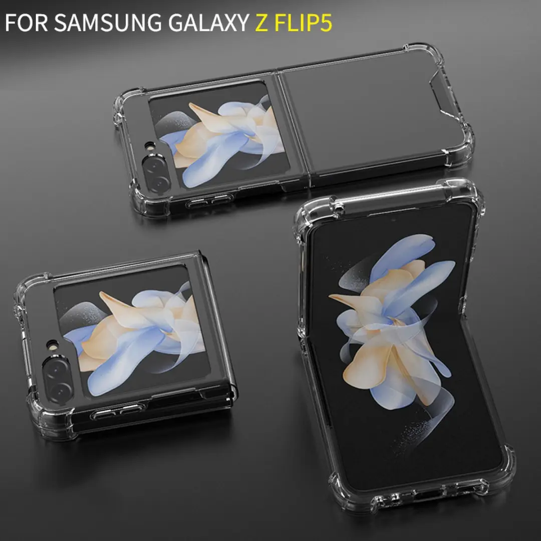 Fonu Stevig Transparant Hoesje Samsung Galaxy Z Flip 5 - 11100 - afbeelding 6 van 6